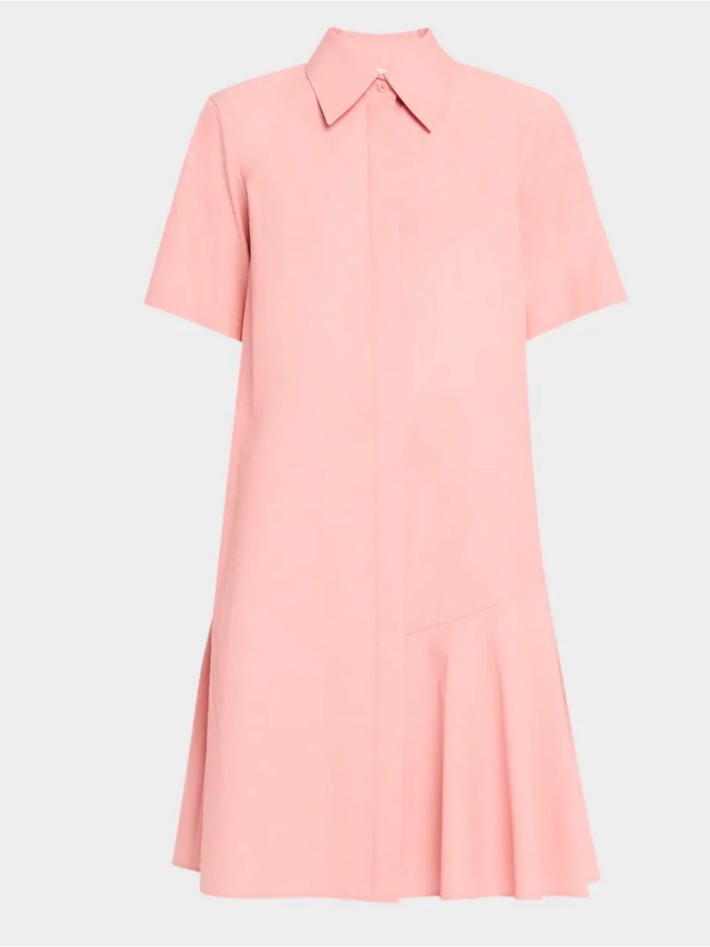Lafayette 148 New York Flounced Hem Shirt Dress